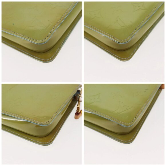 LOUIS VUITTON Monogram Vernis Lexington Pouch Baby Blue M91011 LV Auth BA6095 - Picture 14 of 16